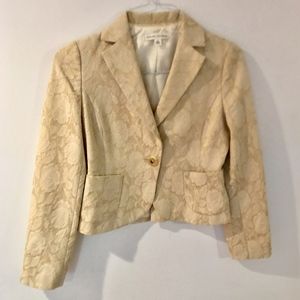 Banana Republic metallic gold blazer